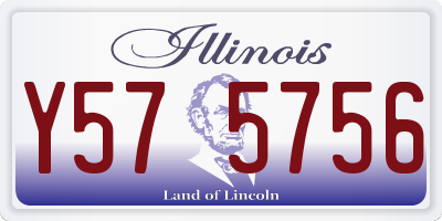 IL license plate Y575756