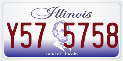 IL license plate Y575758