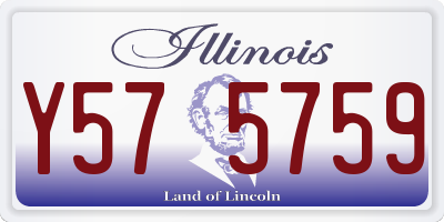 IL license plate Y575759