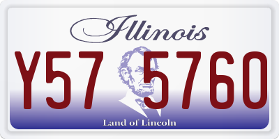 IL license plate Y575760