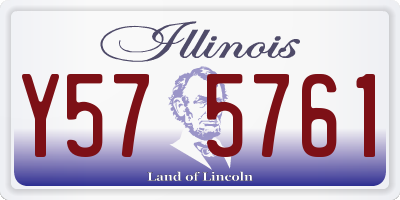 IL license plate Y575761