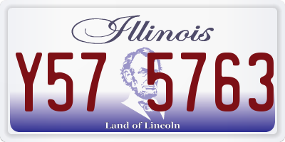 IL license plate Y575763