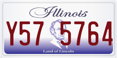 IL license plate Y575764