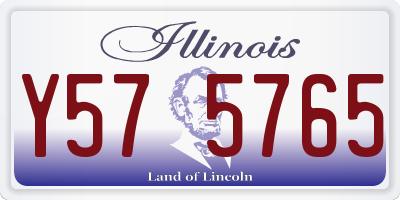 IL license plate Y575765