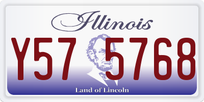 IL license plate Y575768
