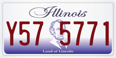 IL license plate Y575771