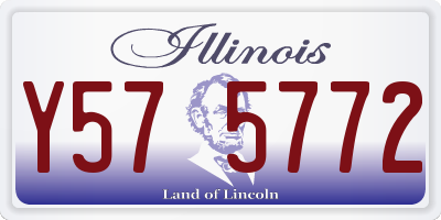 IL license plate Y575772