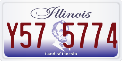 IL license plate Y575774