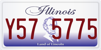 IL license plate Y575775