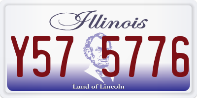IL license plate Y575776