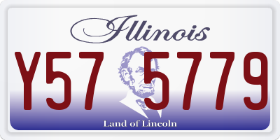 IL license plate Y575779