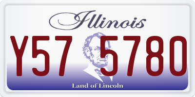 IL license plate Y575780