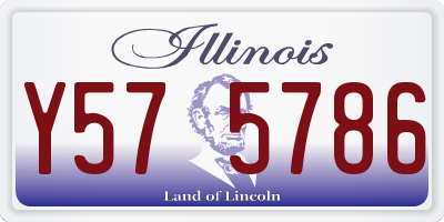 IL license plate Y575786