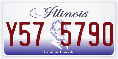 IL license plate Y575790