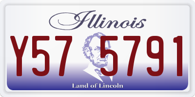 IL license plate Y575791