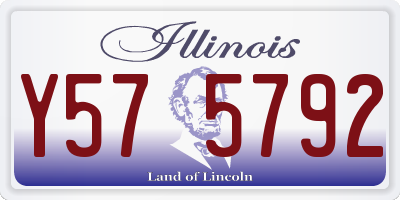 IL license plate Y575792