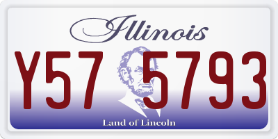 IL license plate Y575793
