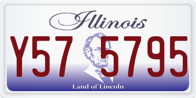 IL license plate Y575795