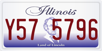 IL license plate Y575796