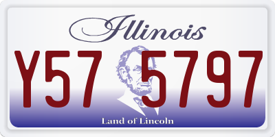 IL license plate Y575797