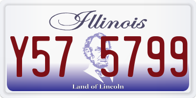 IL license plate Y575799