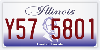 IL license plate Y575801