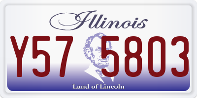 IL license plate Y575803