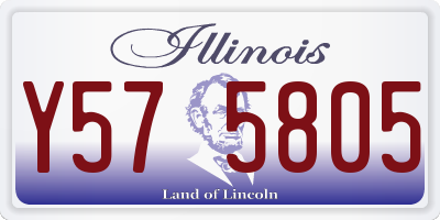 IL license plate Y575805
