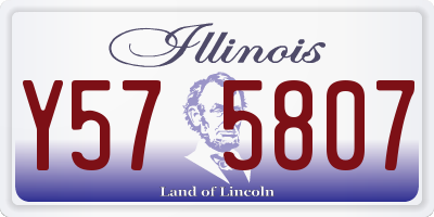 IL license plate Y575807
