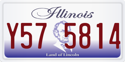 IL license plate Y575814