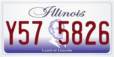 IL license plate Y575826