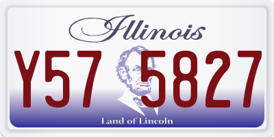 IL license plate Y575827