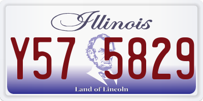 IL license plate Y575829