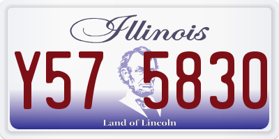 IL license plate Y575830