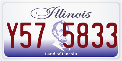 IL license plate Y575833
