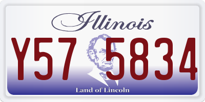 IL license plate Y575834