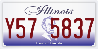 IL license plate Y575837