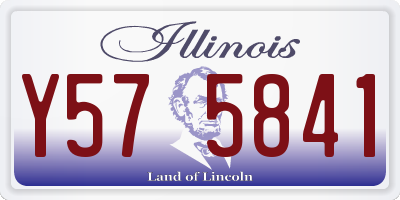 IL license plate Y575841