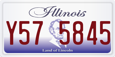 IL license plate Y575845