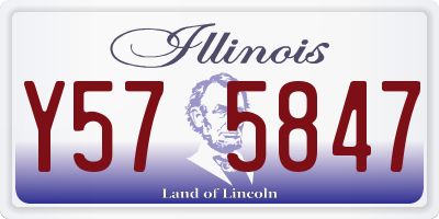 IL license plate Y575847