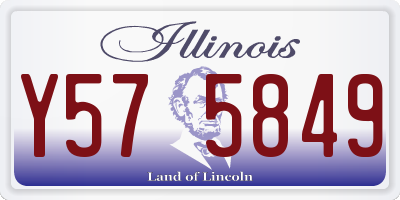 IL license plate Y575849