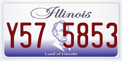 IL license plate Y575853