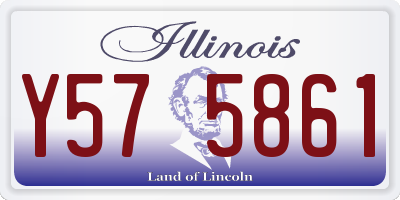 IL license plate Y575861
