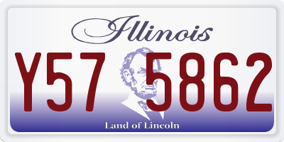 IL license plate Y575862