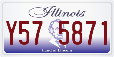 IL license plate Y575871