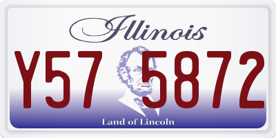 IL license plate Y575872