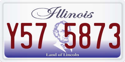 IL license plate Y575873