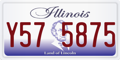 IL license plate Y575875