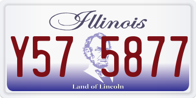 IL license plate Y575877