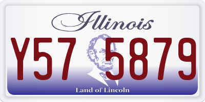 IL license plate Y575879